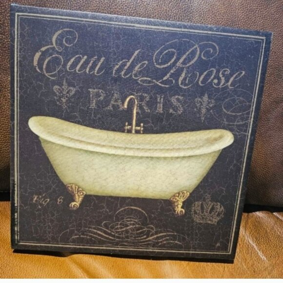 Canvas Luxury Bath " Bain De Luxe II " by Daphne Brissonnet House of Hampton - Picture 4 of 8